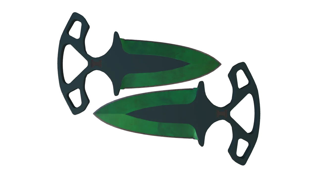 Shadow Daggers | Gamma Doppler (Emerald) seed #658, front