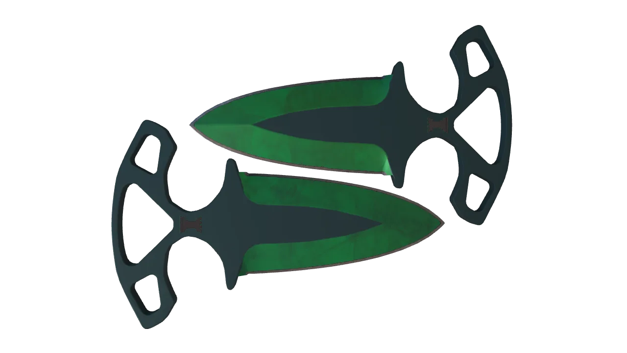Shadow Daggers | Gamma Doppler (Emerald) seed #660, back