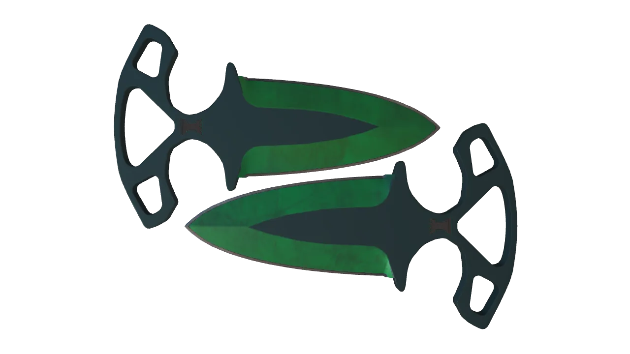 Shadow Daggers | Gamma Doppler (Emerald) seed #660, front