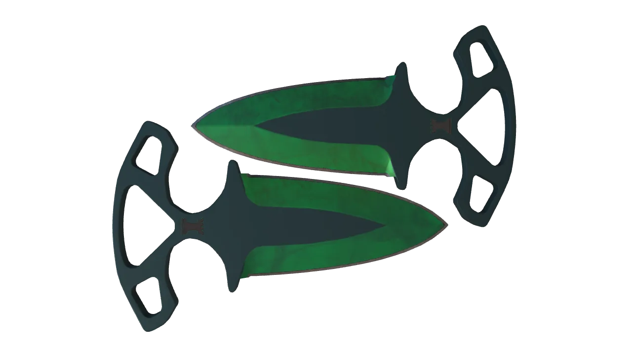 Shadow Daggers | Gamma Doppler (Emerald) seed #669, back
