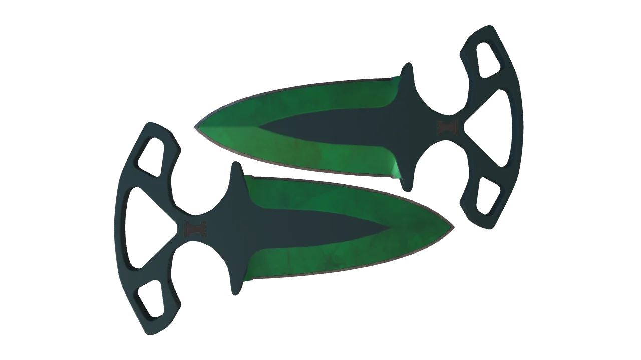 Shadow Daggers | Gamma Doppler (Emerald) seed #679, back