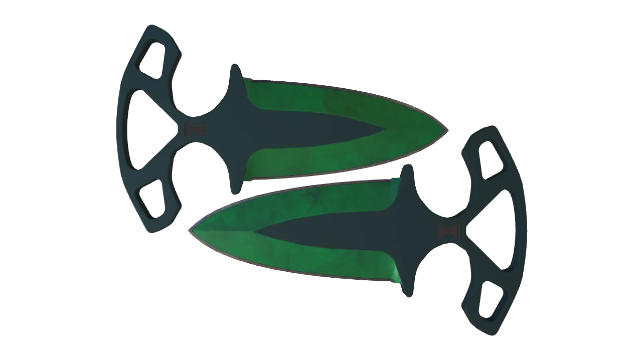 Shadow Daggers | Gamma Doppler (Emerald) seed #679, front