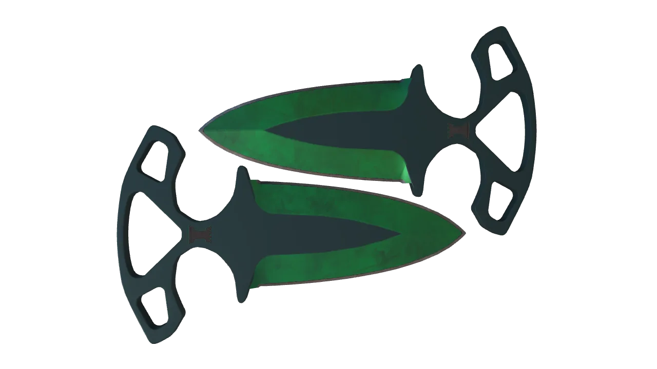 Shadow Daggers | Gamma Doppler (Emerald) seed #683, back