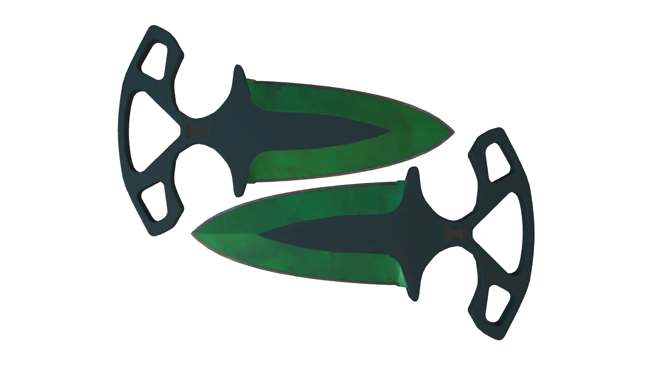 Shadow Daggers | Gamma Doppler (Emerald) seed #690, front