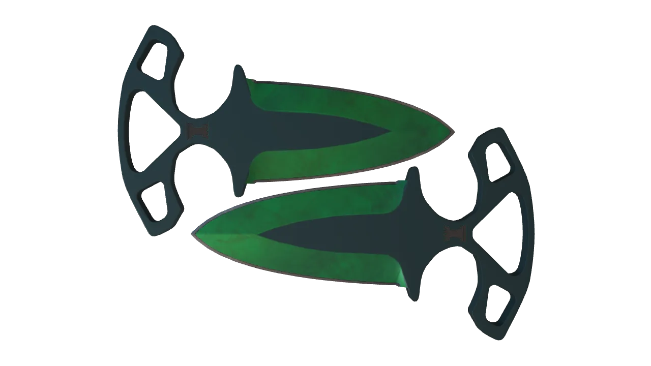 Shadow Daggers | Gamma Doppler (Emerald) seed #694, front