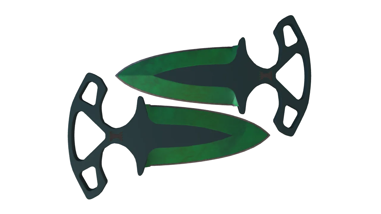 Shadow Daggers | Gamma Doppler (Emerald) seed #699, back