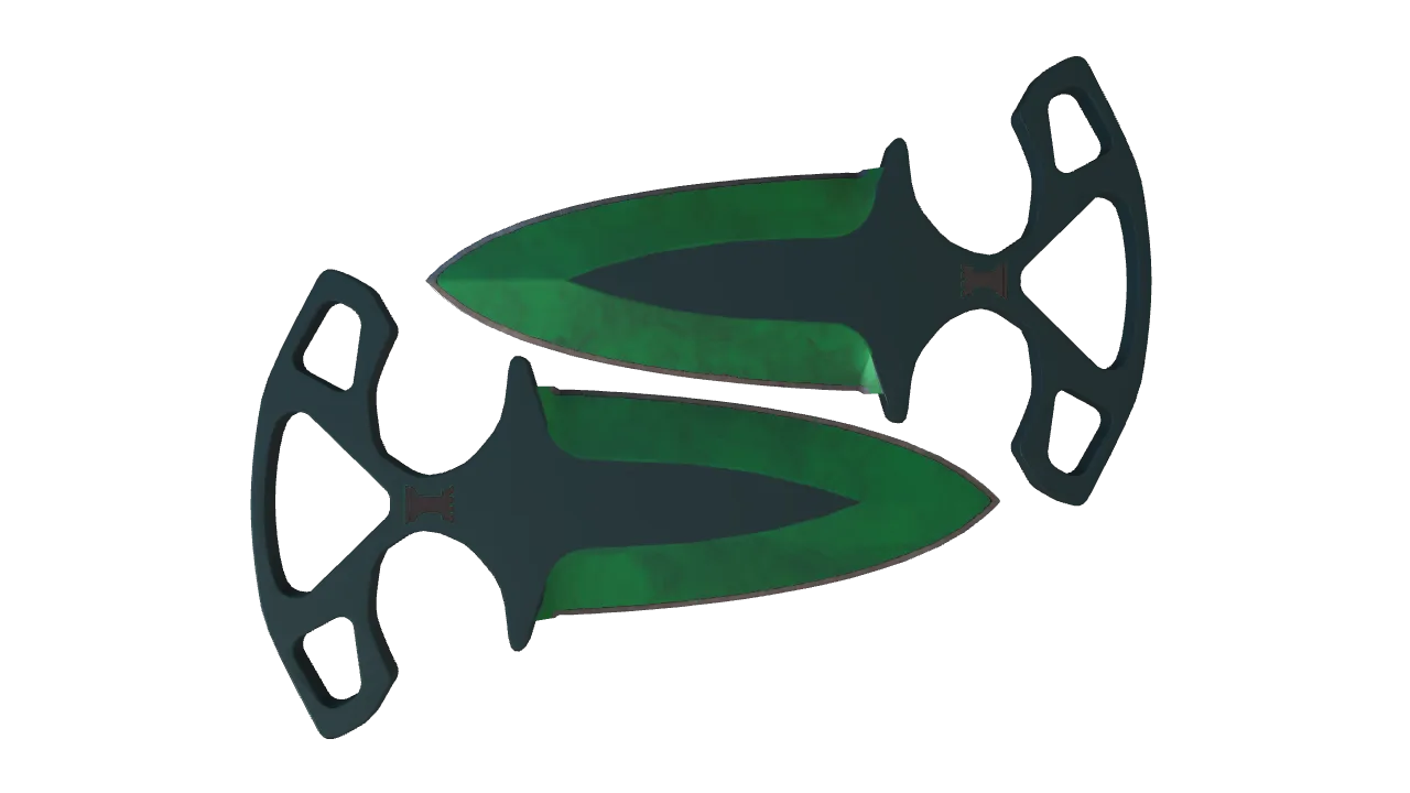 Shadow Daggers | Gamma Doppler (Emerald) seed #701, back
