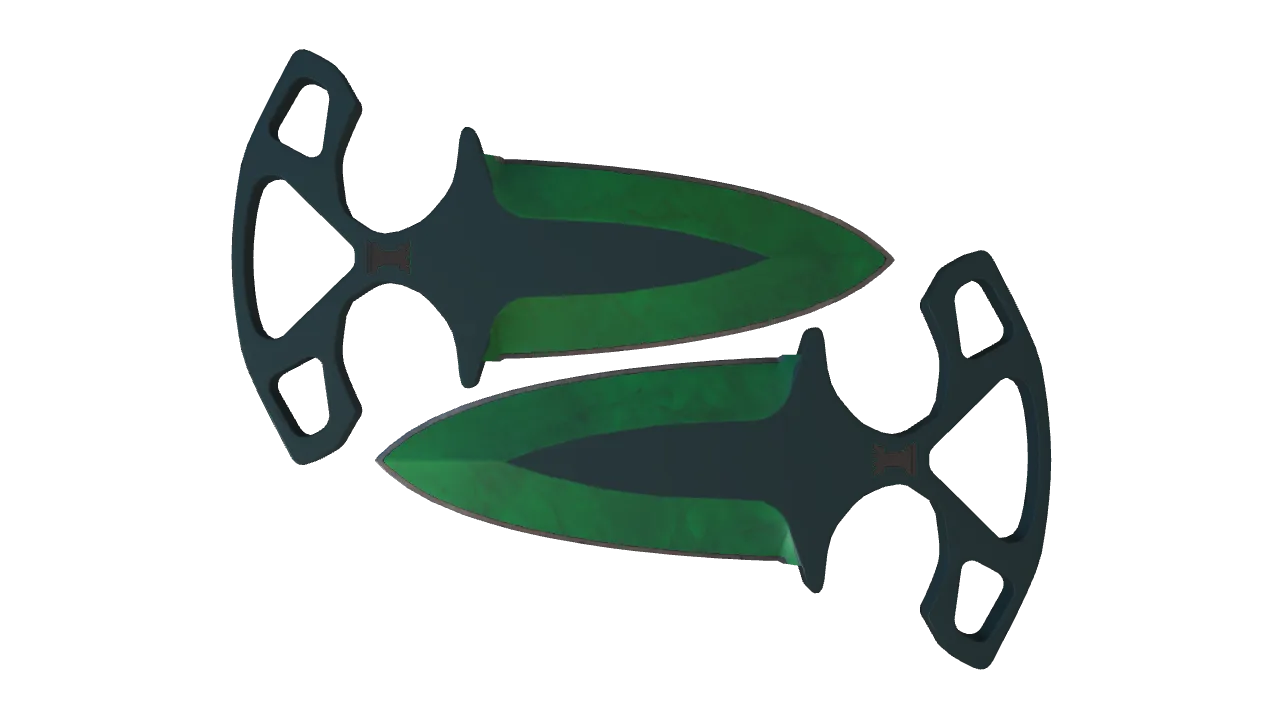Shadow Daggers | Gamma Doppler (Emerald) seed #711, front