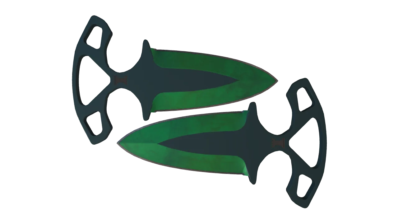 Shadow Daggers | Gamma Doppler (Emerald) seed #716, front