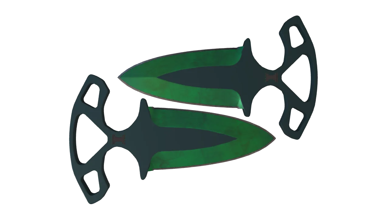 Shadow Daggers | Gamma Doppler (Emerald) seed #737, back