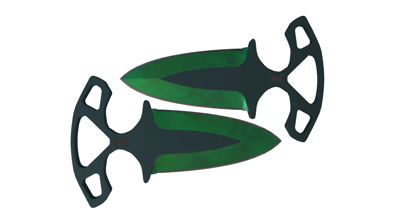 Shadow Daggers | Gamma Doppler (Emerald) seed #749, back