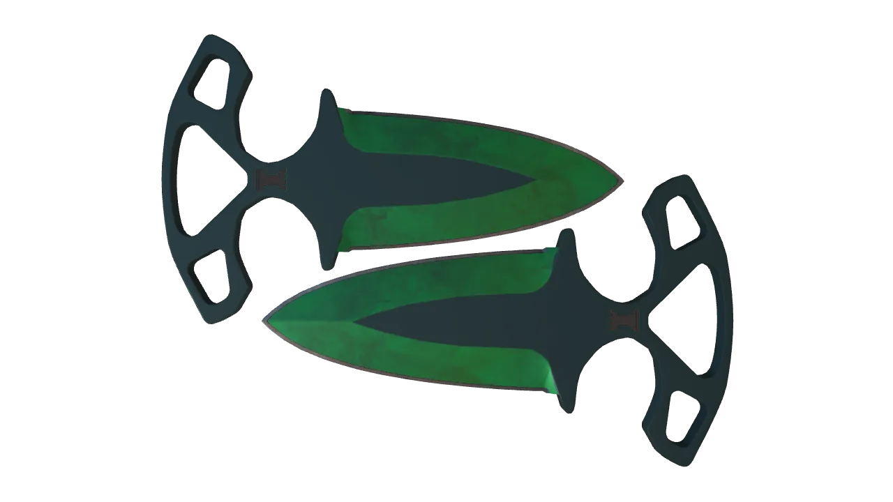 Shadow Daggers | Gamma Doppler (Emerald) seed #749, front