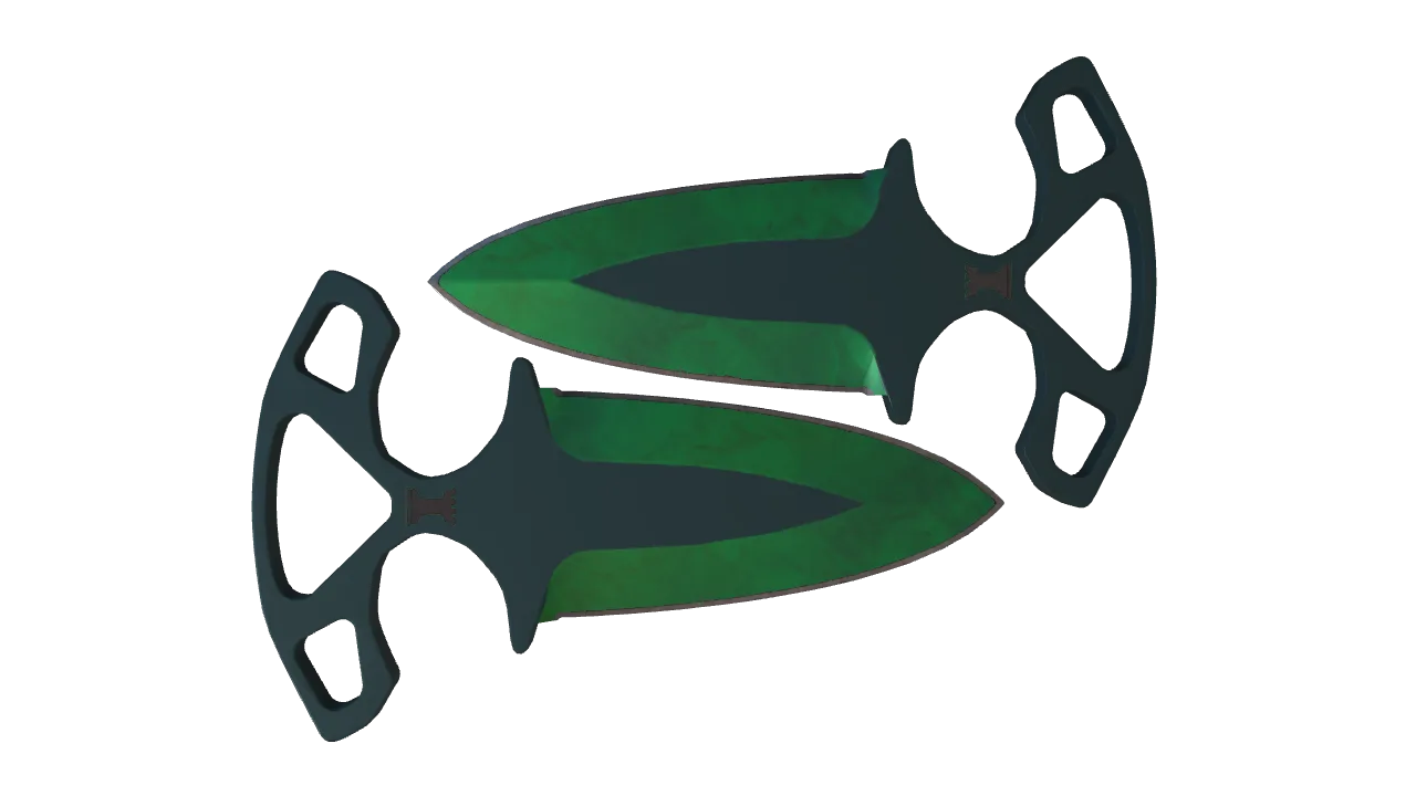 Shadow Daggers | Gamma Doppler (Emerald) seed #759, back