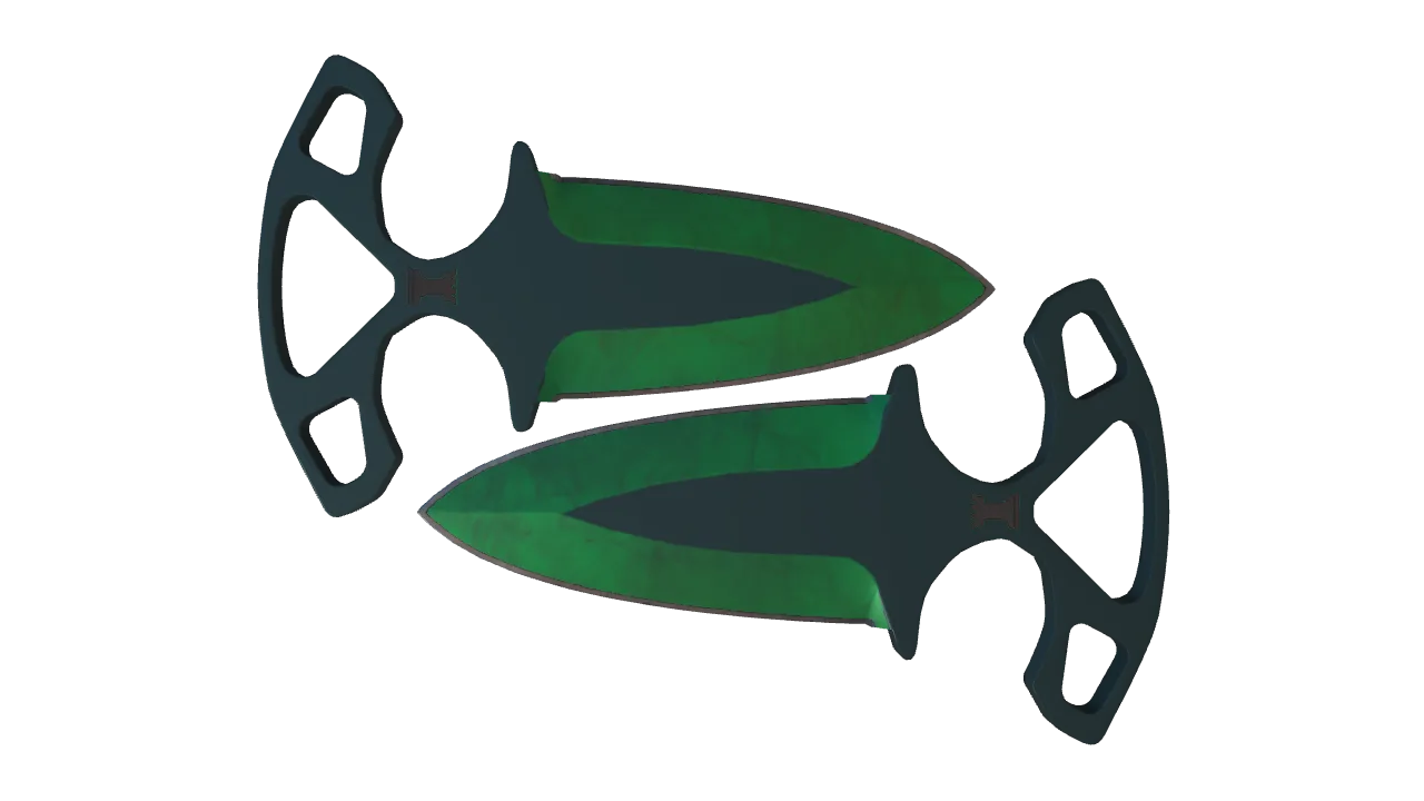 Shadow Daggers | Gamma Doppler (Emerald) seed #777, front