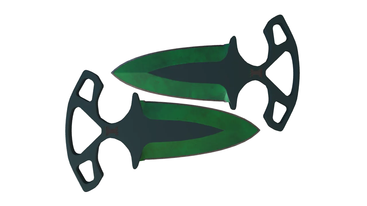 Shadow Daggers | Gamma Doppler (Emerald) seed #781, back