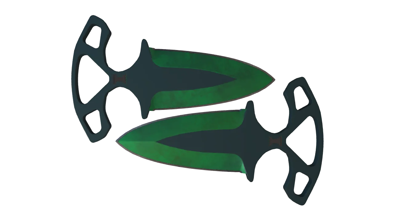 Shadow Daggers | Gamma Doppler (Emerald) seed #781, front