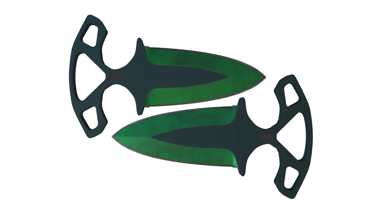 Shadow Daggers | Gamma Doppler (Emerald) seed #792, front