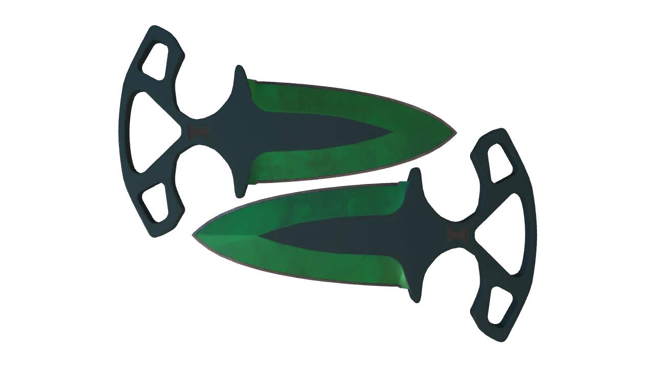 Shadow Daggers | Gamma Doppler (Emerald) seed #796, front