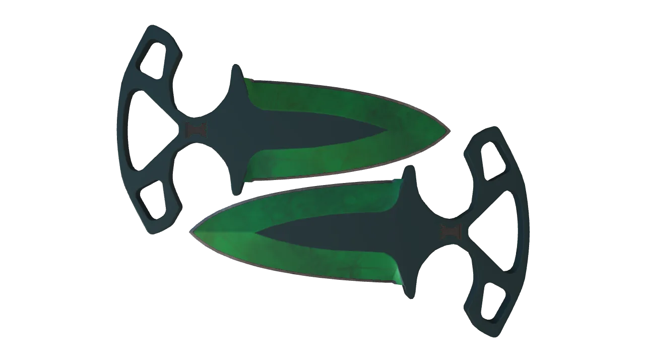 Shadow Daggers | Gamma Doppler (Emerald) seed #810, front