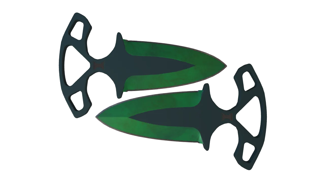 Shadow Daggers | Gamma Doppler (Emerald) seed #813, front