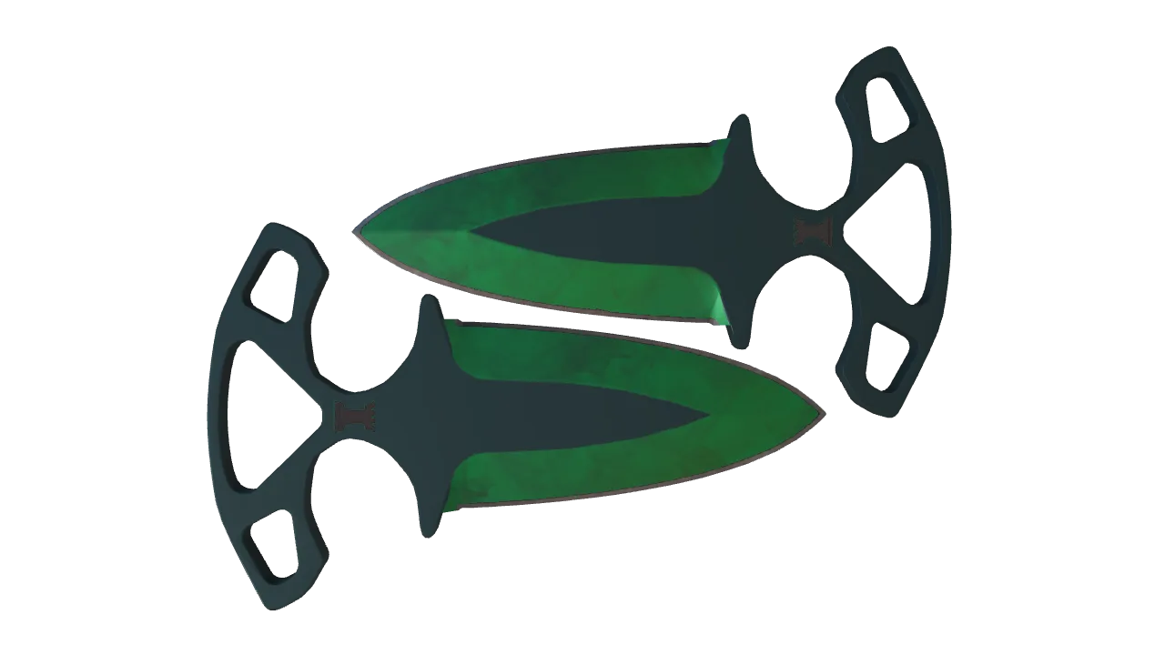 Shadow Daggers | Gamma Doppler (Emerald) seed #839, back