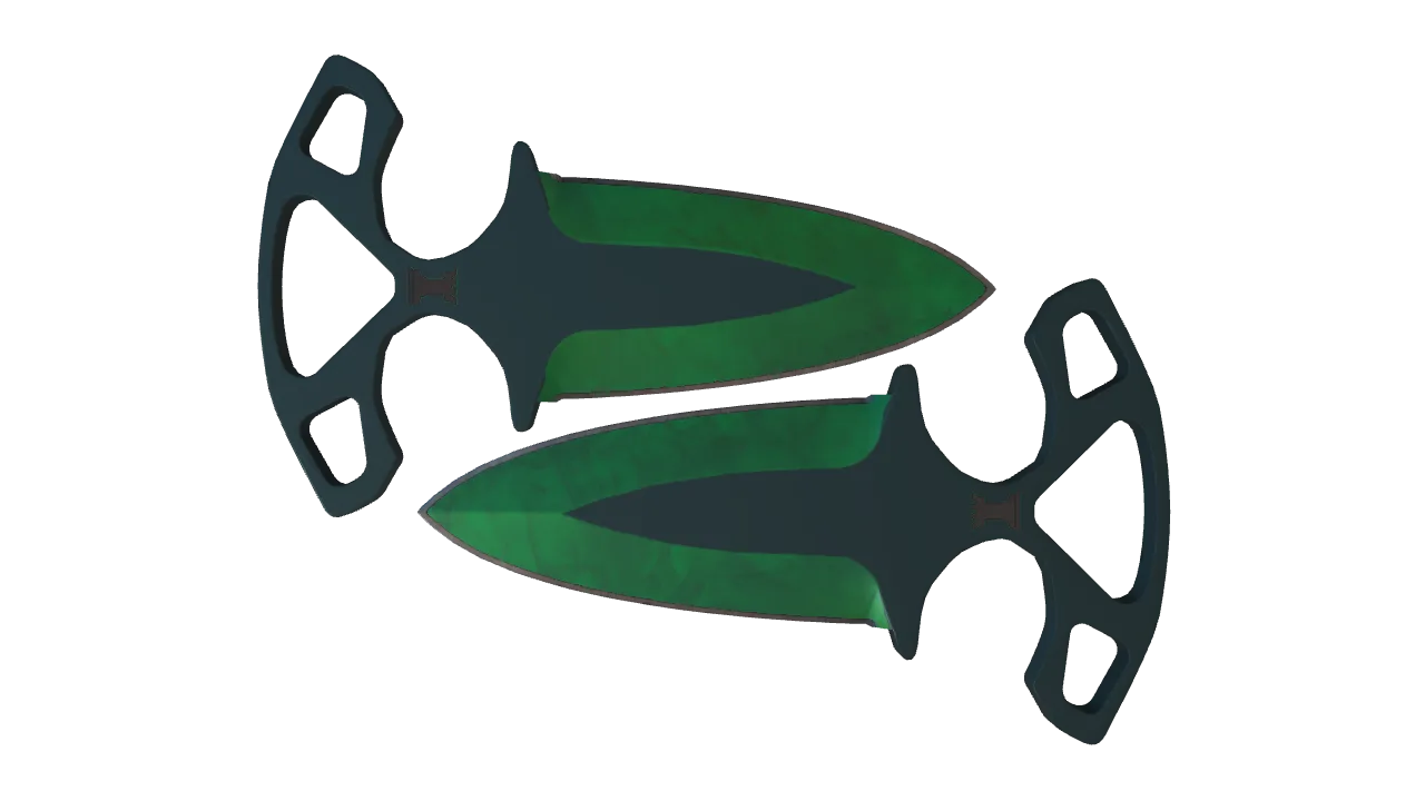 Shadow Daggers | Gamma Doppler (Emerald) seed #862, front