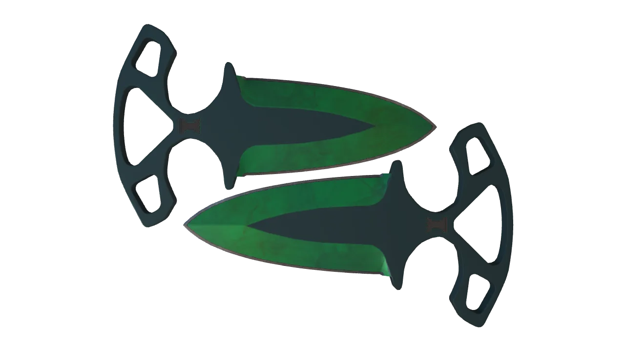 Shadow Daggers | Gamma Doppler (Emerald) seed #864, front