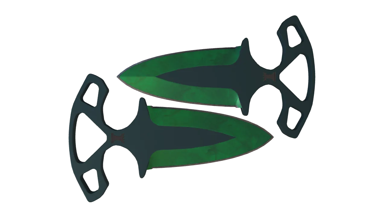 Shadow Daggers | Gamma Doppler (Emerald) seed #887, back