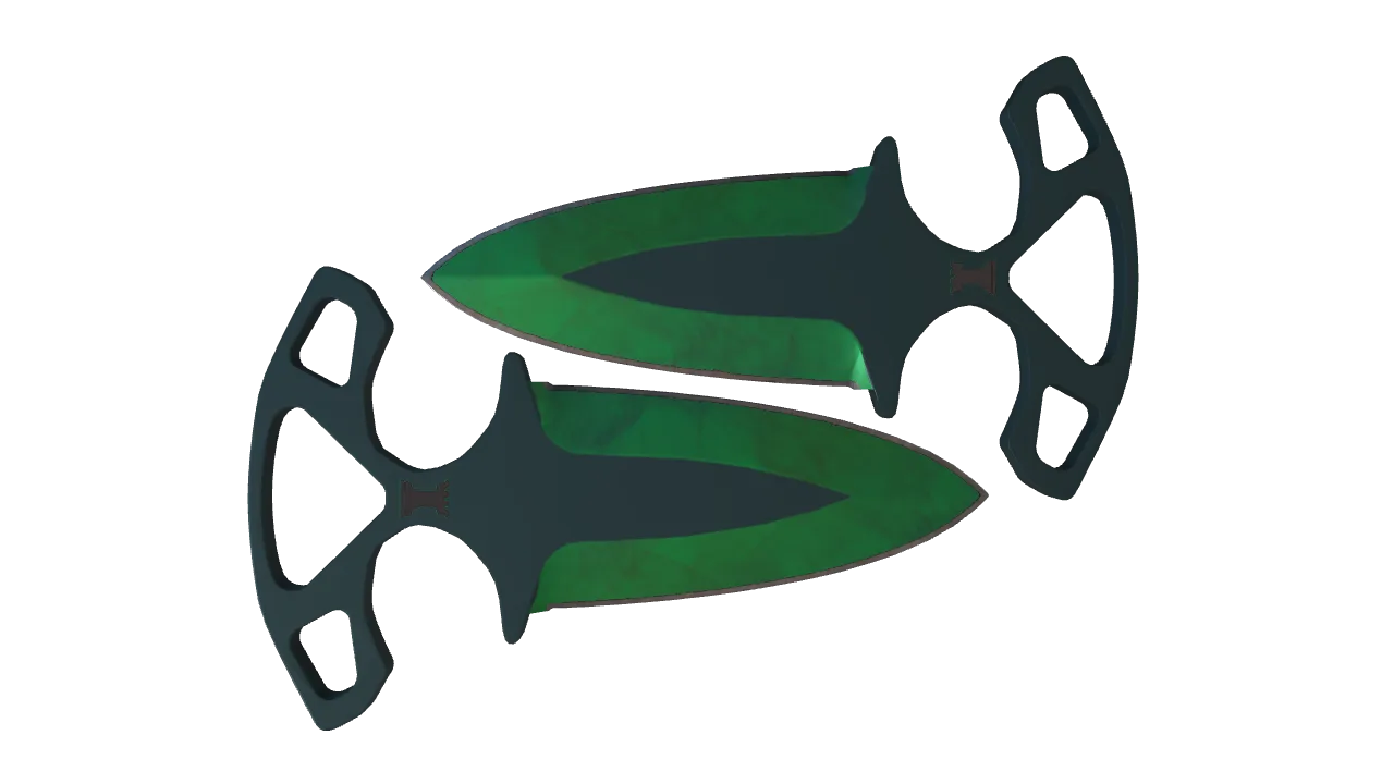 Shadow Daggers | Gamma Doppler (Emerald) seed #891, back
