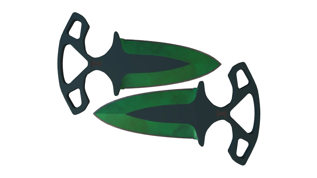 Shadow Daggers | Gamma Doppler (Emerald) seed #891, front