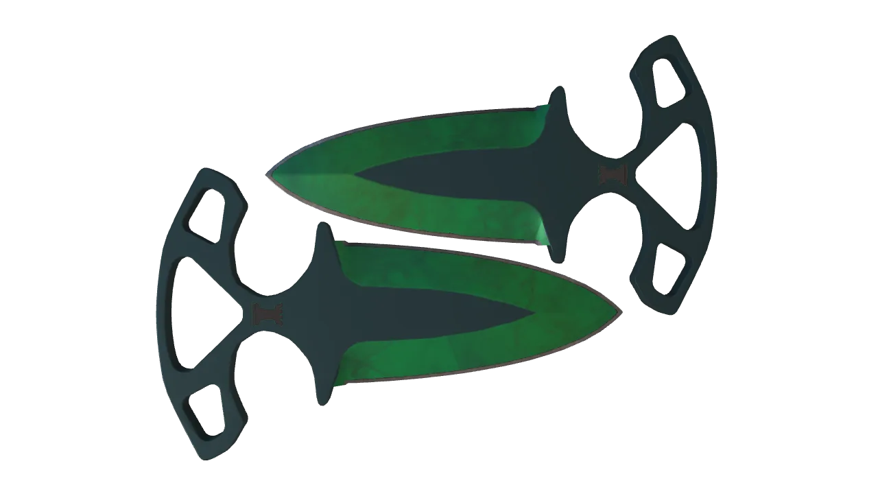 Shadow Daggers | Gamma Doppler (Emerald) seed #903, back