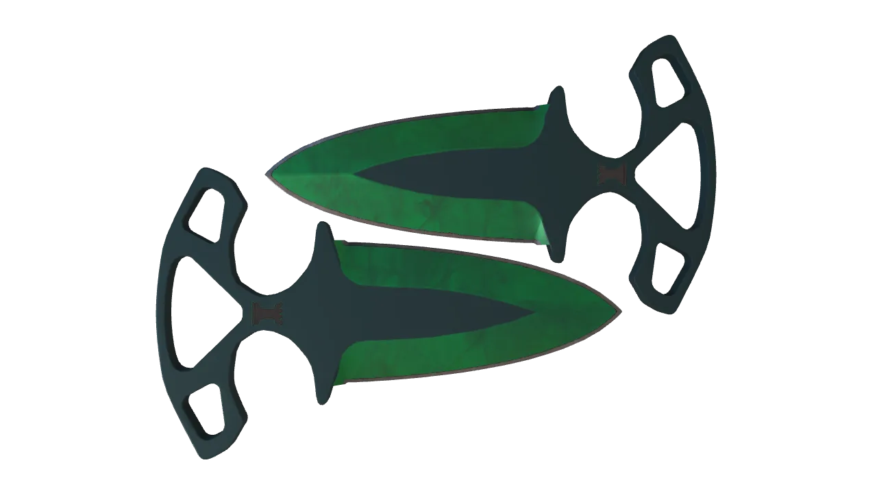 Shadow Daggers | Gamma Doppler (Emerald) seed #911, back