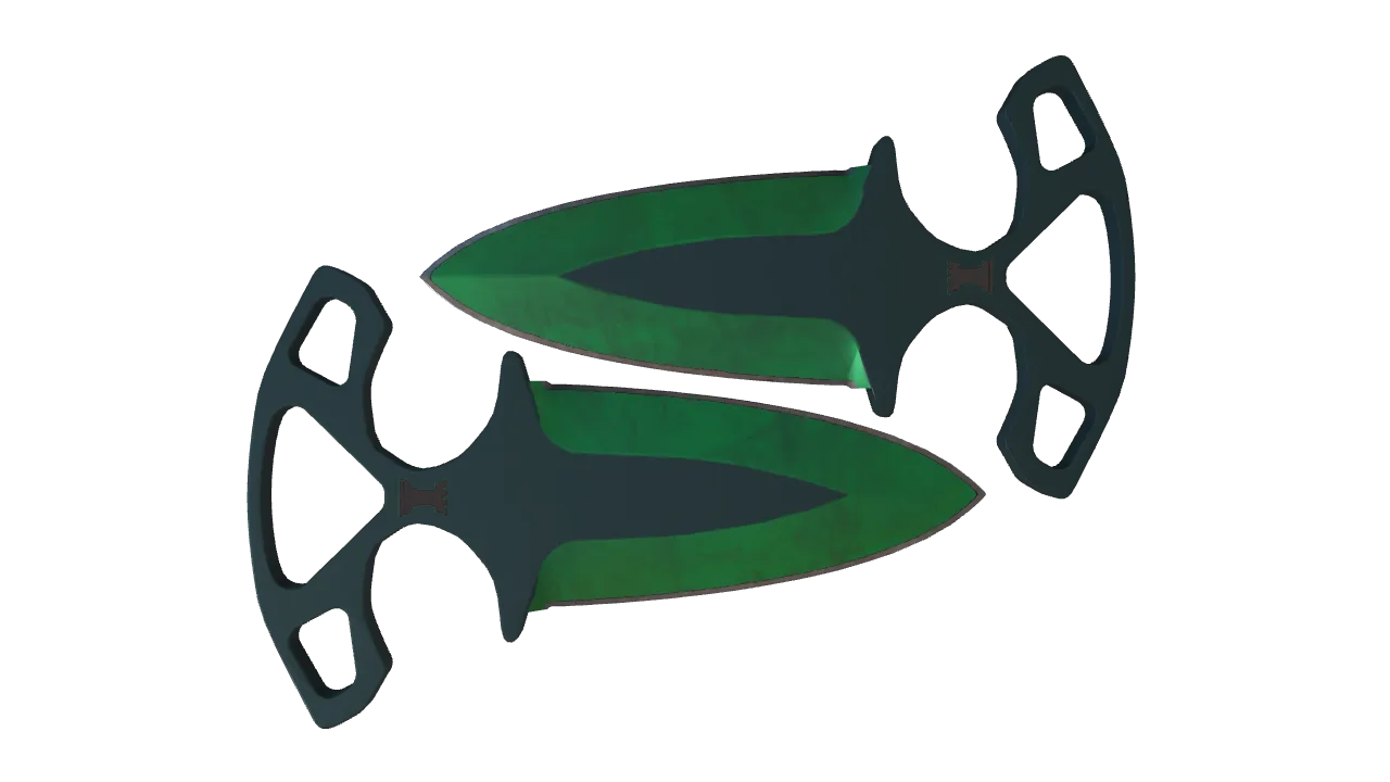Shadow Daggers | Gamma Doppler (Emerald) seed #925, back