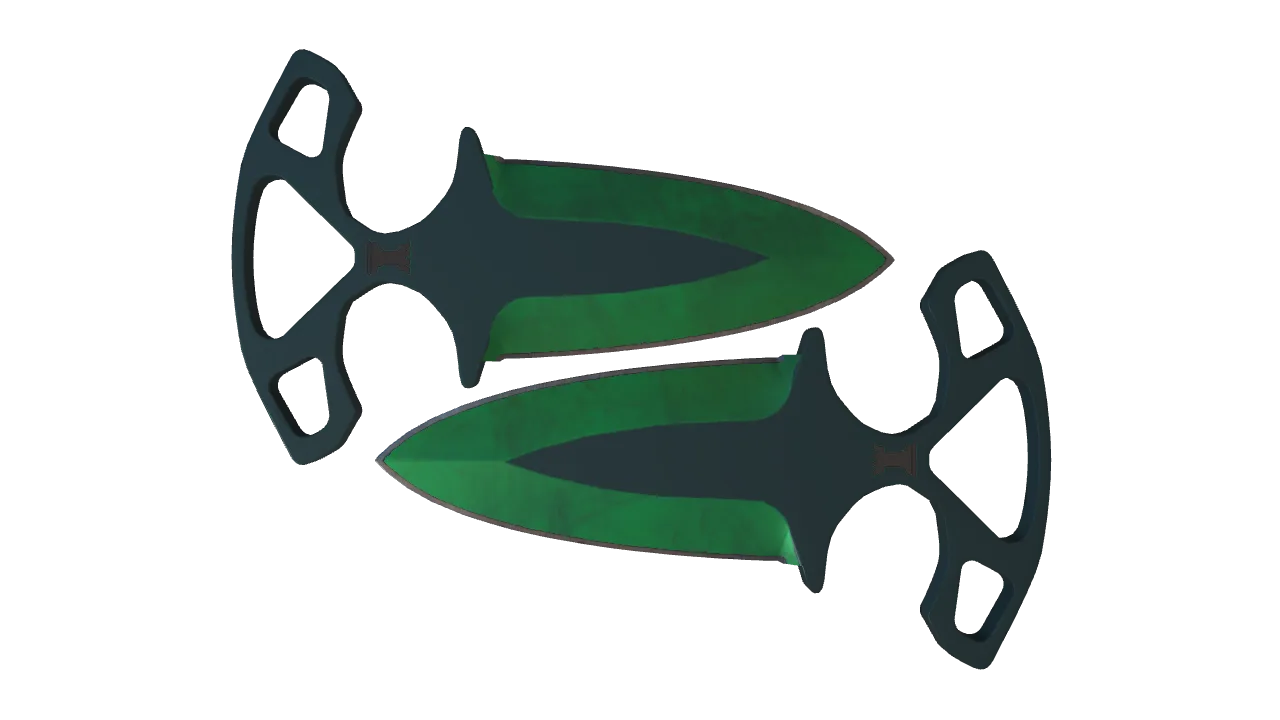Shadow Daggers | Gamma Doppler (Emerald) seed #925, front