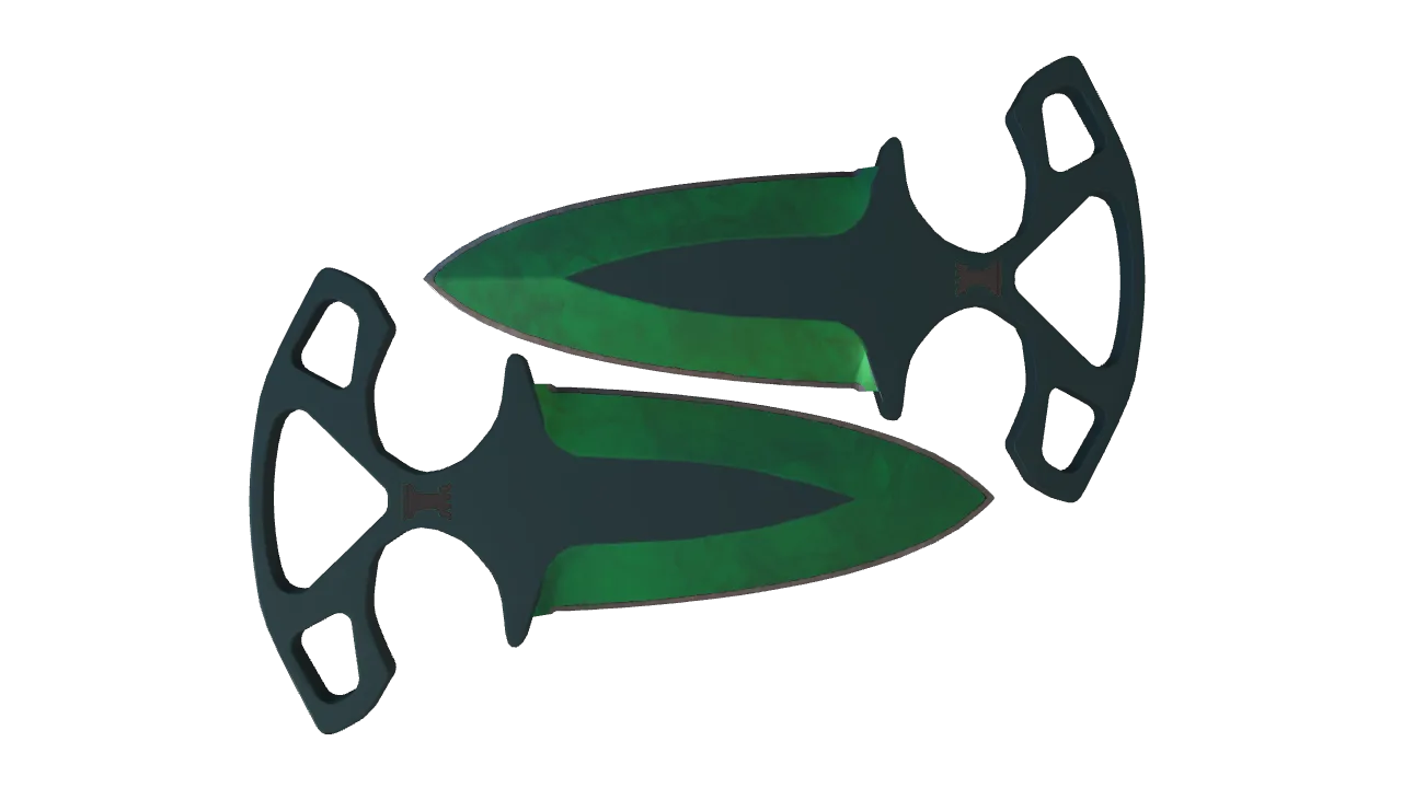 Shadow Daggers | Gamma Doppler (Emerald) seed #927, back