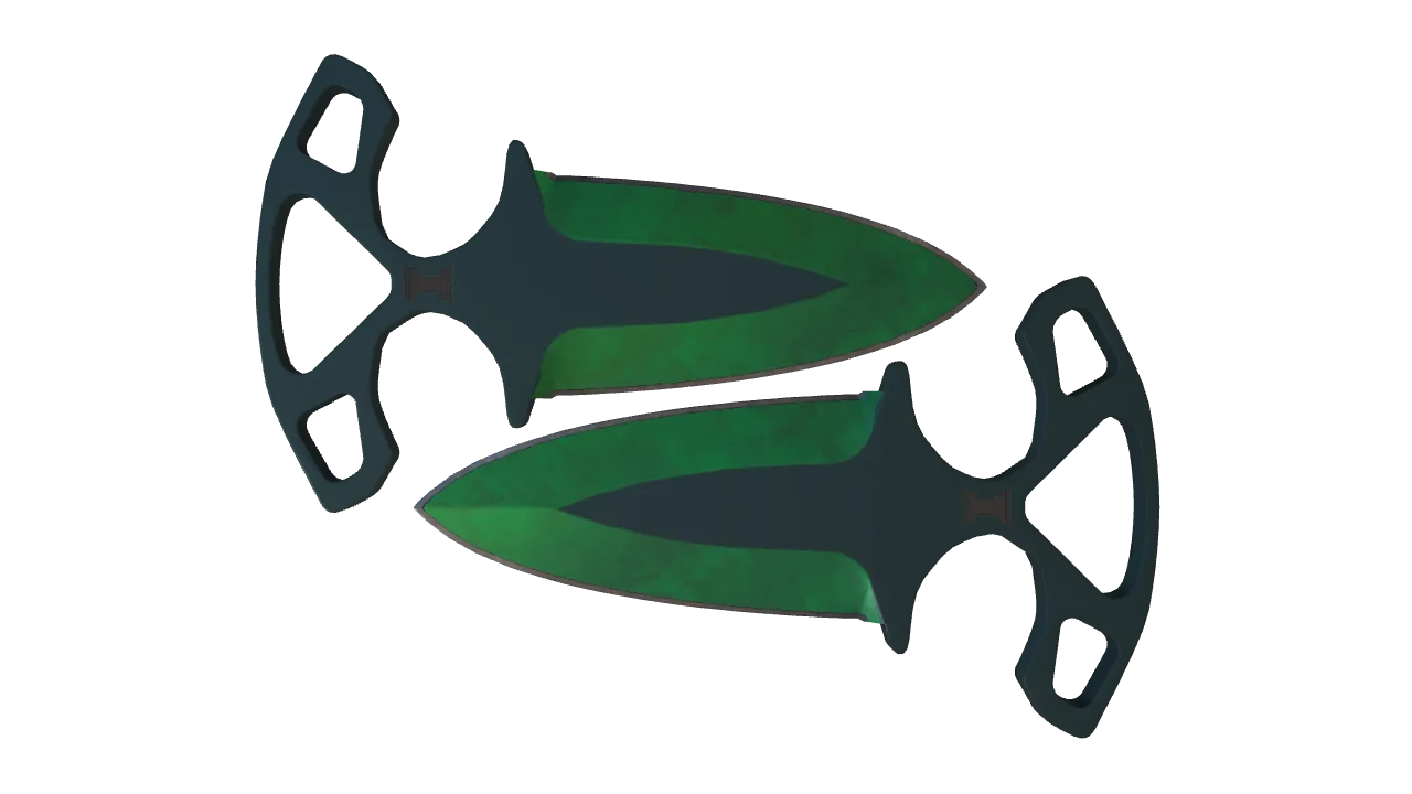 Shadow Daggers | Gamma Doppler (Emerald) seed #928, front
