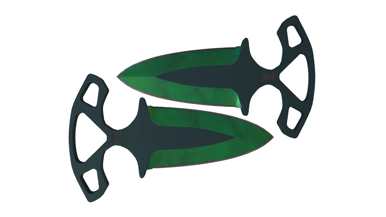 Shadow Daggers | Gamma Doppler (Emerald) seed #94, back