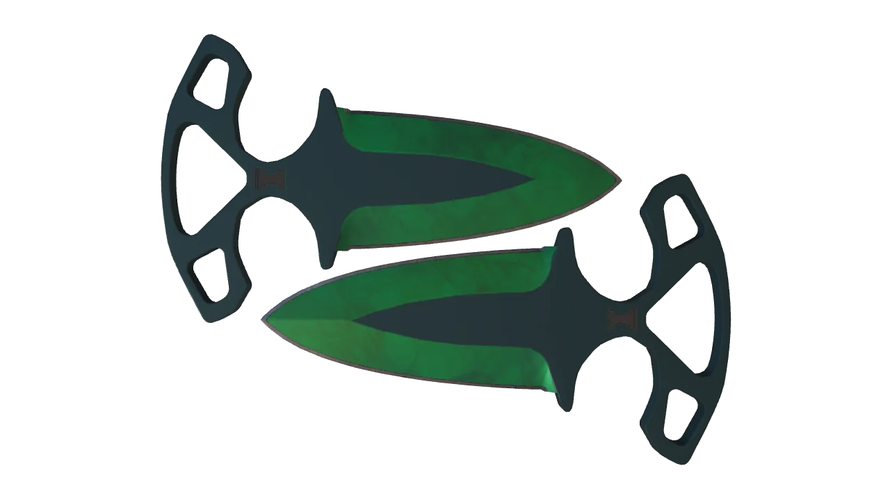 Shadow Daggers | Gamma Doppler (Emerald) seed #956, front