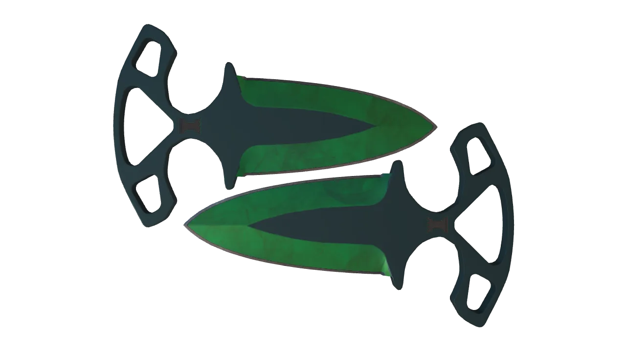 Shadow Daggers | Gamma Doppler (Emerald) seed #957, front