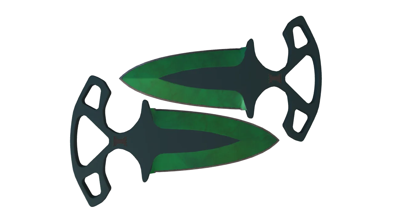 Shadow Daggers | Gamma Doppler (Emerald) seed #97, back