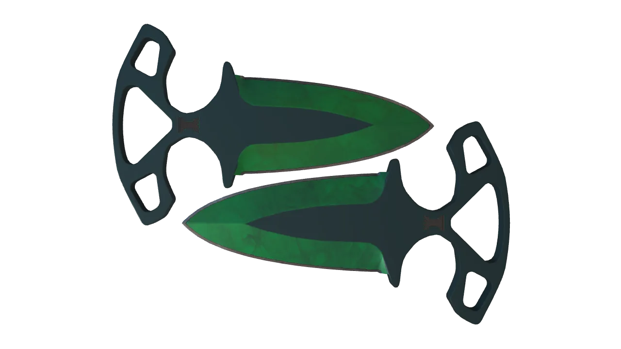 Shadow Daggers | Gamma Doppler (Emerald) seed #983, front