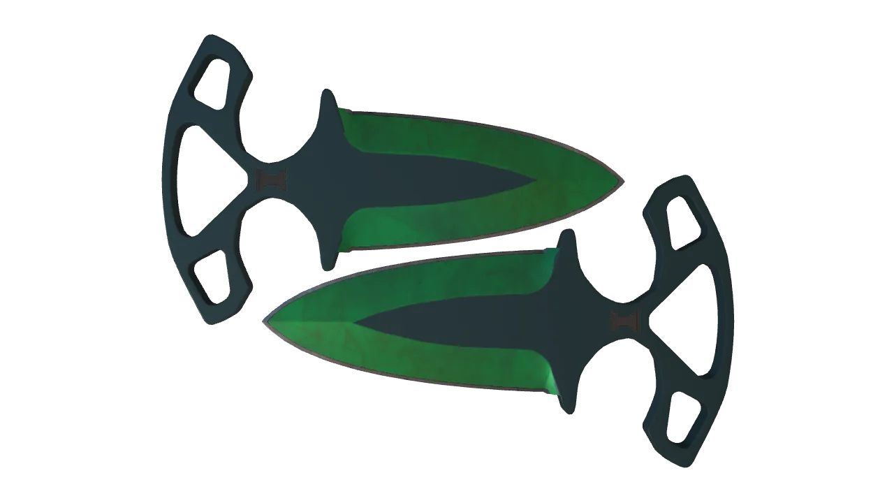 Shadow Daggers | Gamma Doppler (Emerald) seed #997, front