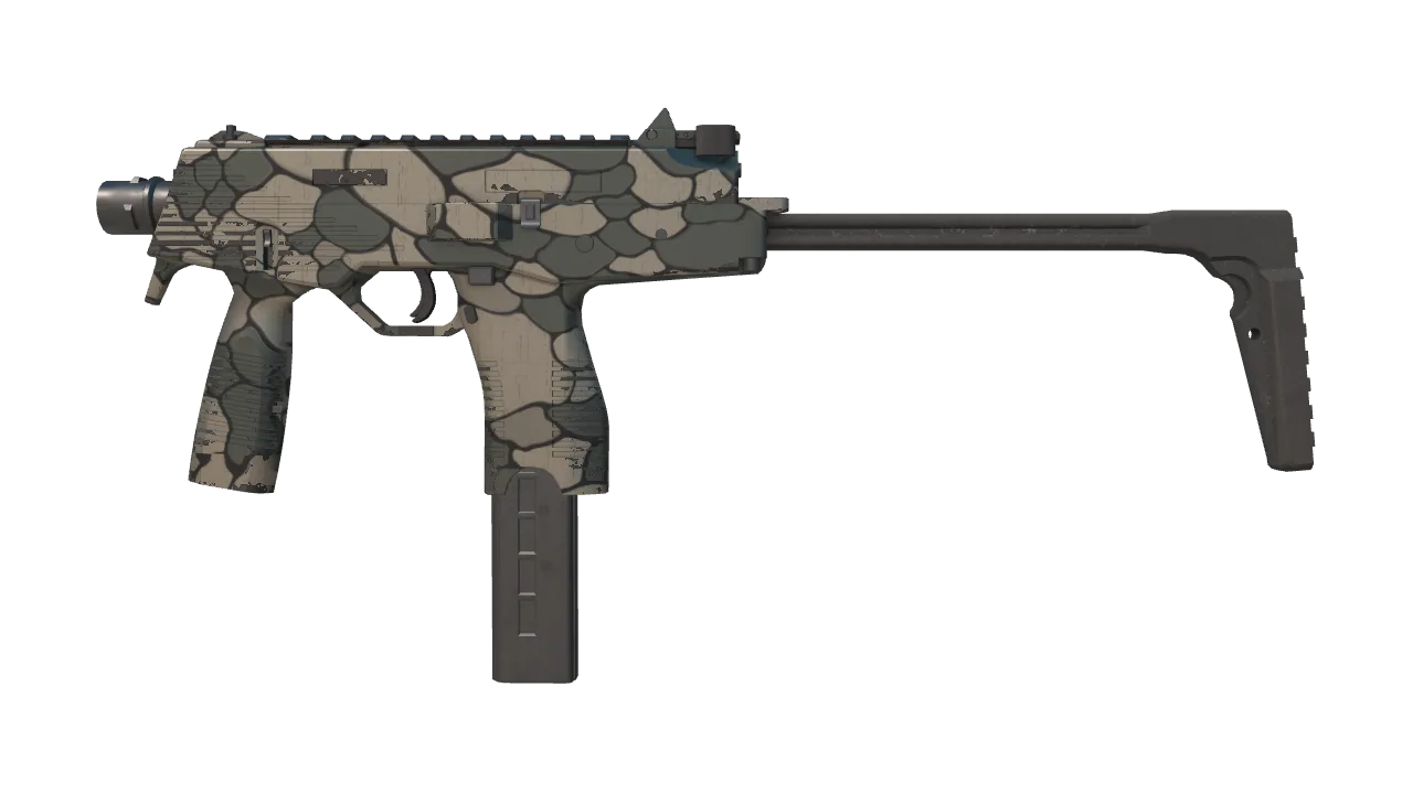 MP9 | Sand Scale (Minimal Wear) — Dust II light, front
