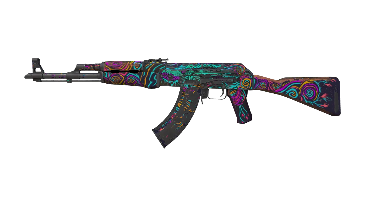 StatTrak™ AK-47 | Nightwish (Battle-Scarred) — Dust II light, front