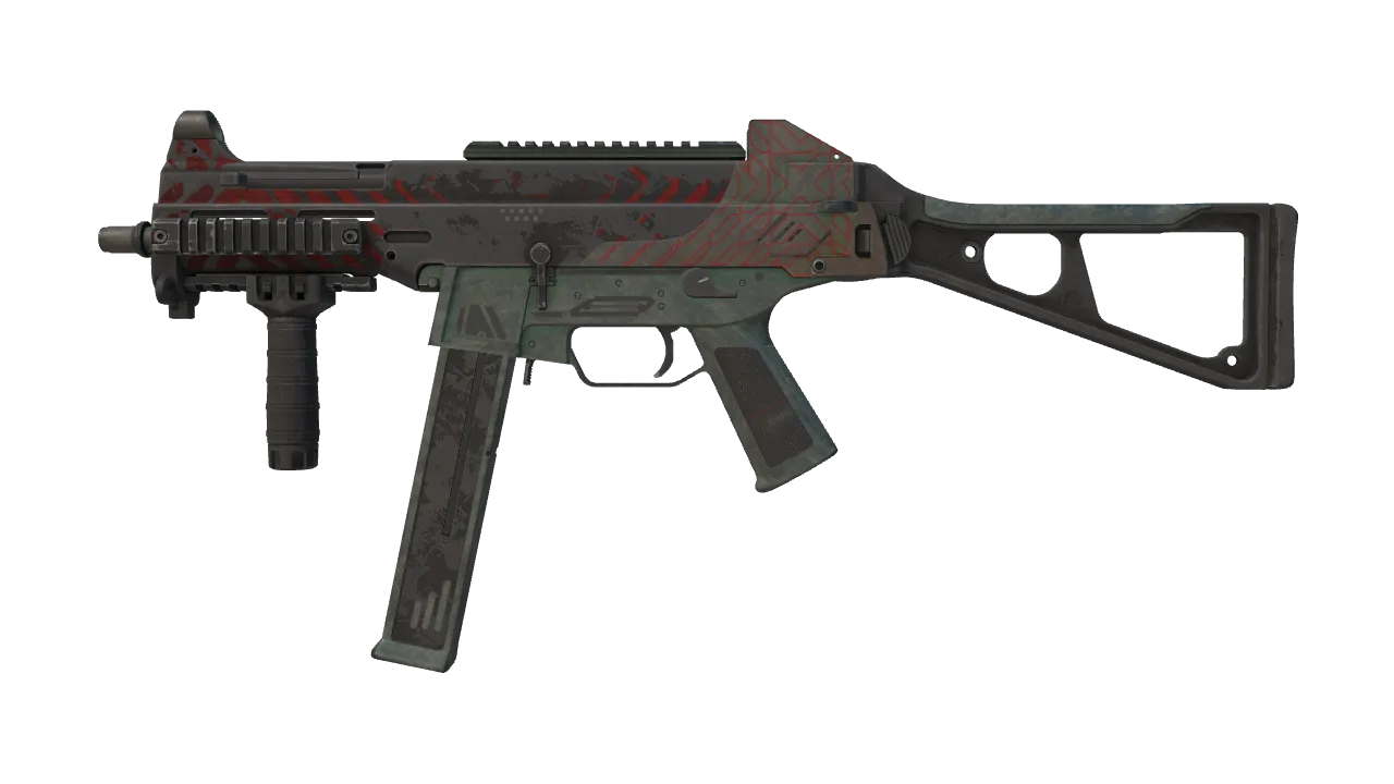 UMP-45 | Fragment (Battle-Scarred) — Dust II light, front
