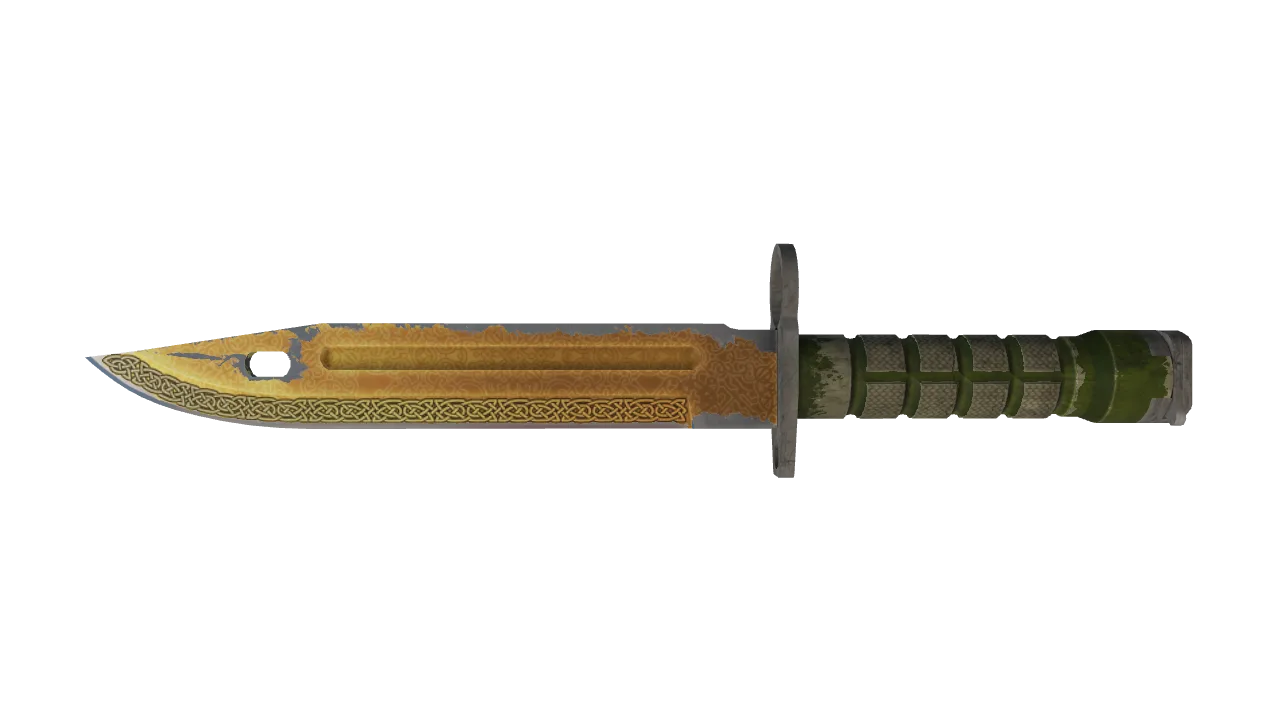 ★ Bayonet | Lore (Battle-Scarred) — Dust II light, front