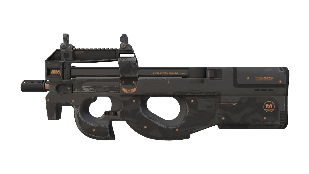 P90 | Elite Build (Field-Tested) — Dust II light, front