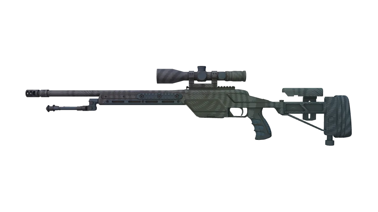 Souvenir SSG 08 | Halftone Whorl (Field-Tested) — Dust II light, front