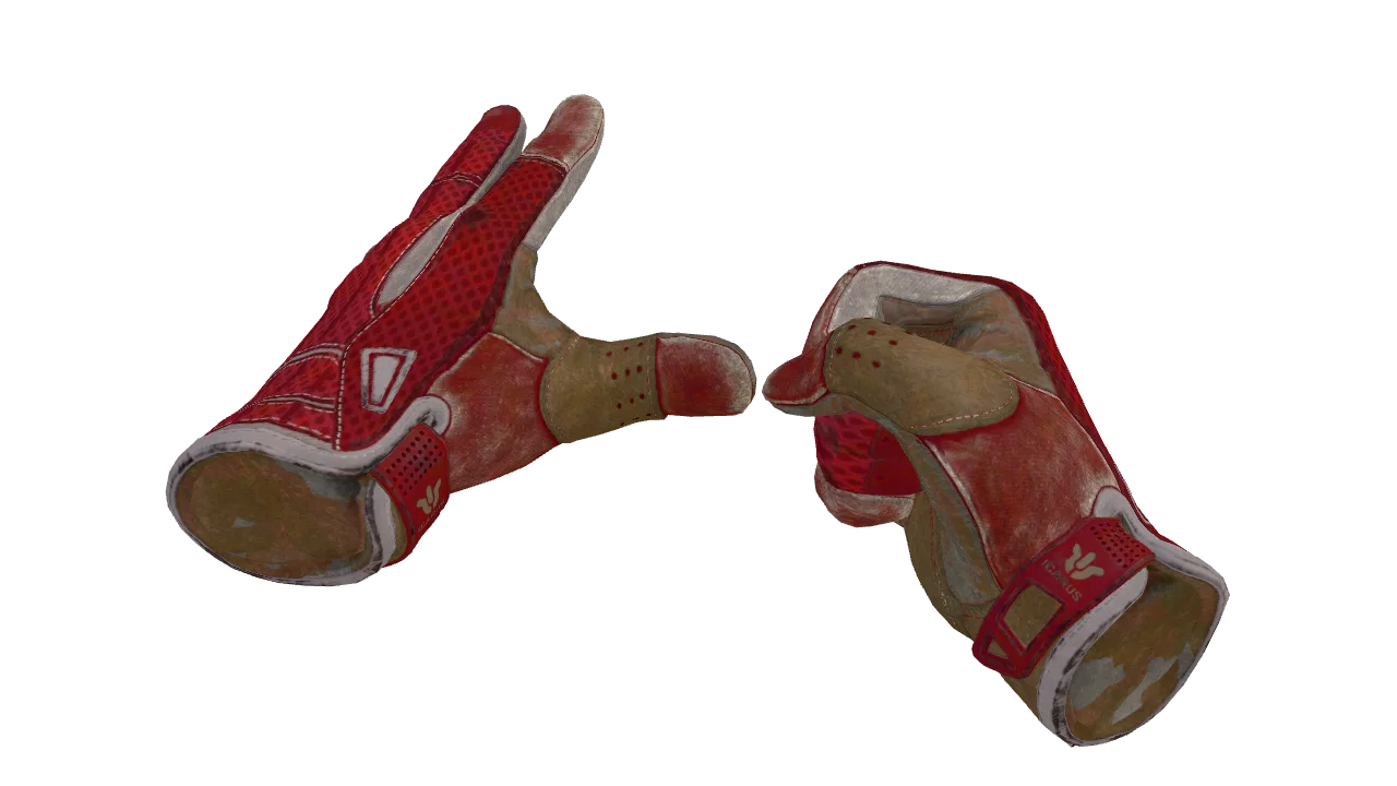 ★ Sport Gloves | Slingshot (Well-Worn) — Dust II light, front