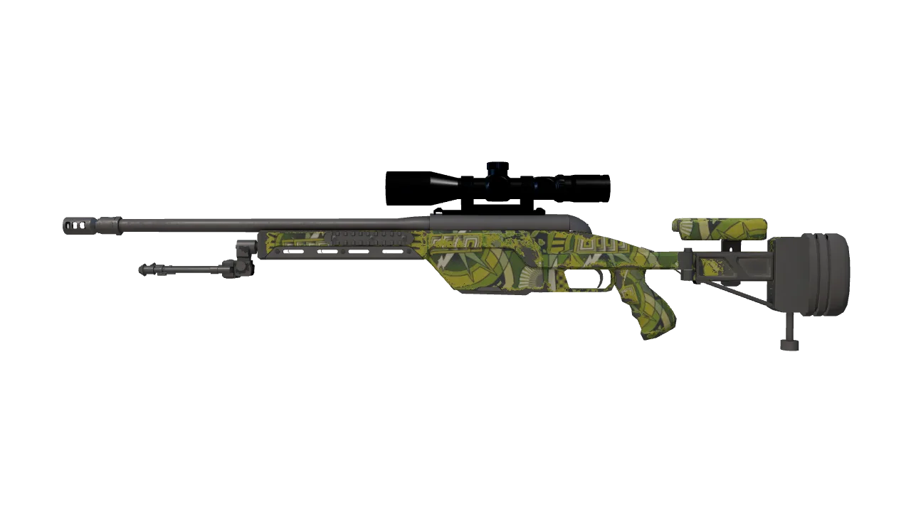 Souvenir SSG 08 | Spring Twilly (Field-Tested) — Dust II light, front